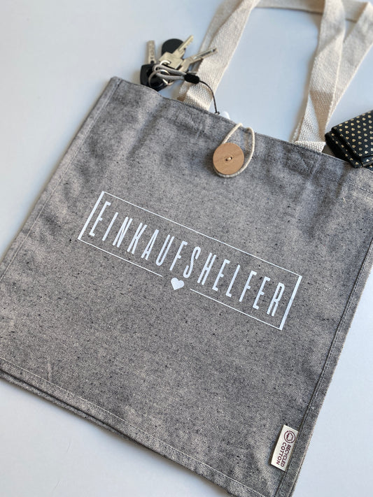 Einkaufshelfer - Praktische nachhaltige Tasche in grau